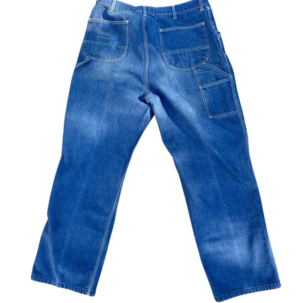 Vintage 1970’s Roebucks blue Jeans size 44 x 32 (waist altered)-RARE MENS DENIM